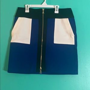 I.N.C color block mini skirt